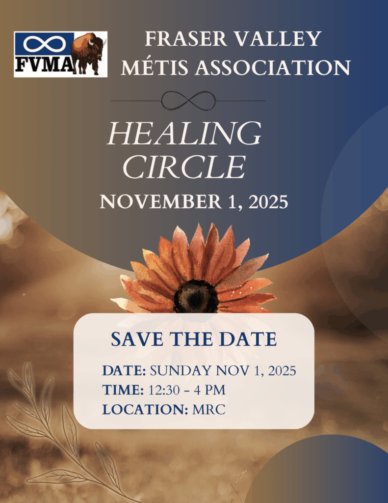 Save the Date. FVMA Healing Circle. Nov 1, from 12:30 to 4:00 pm at MRC.